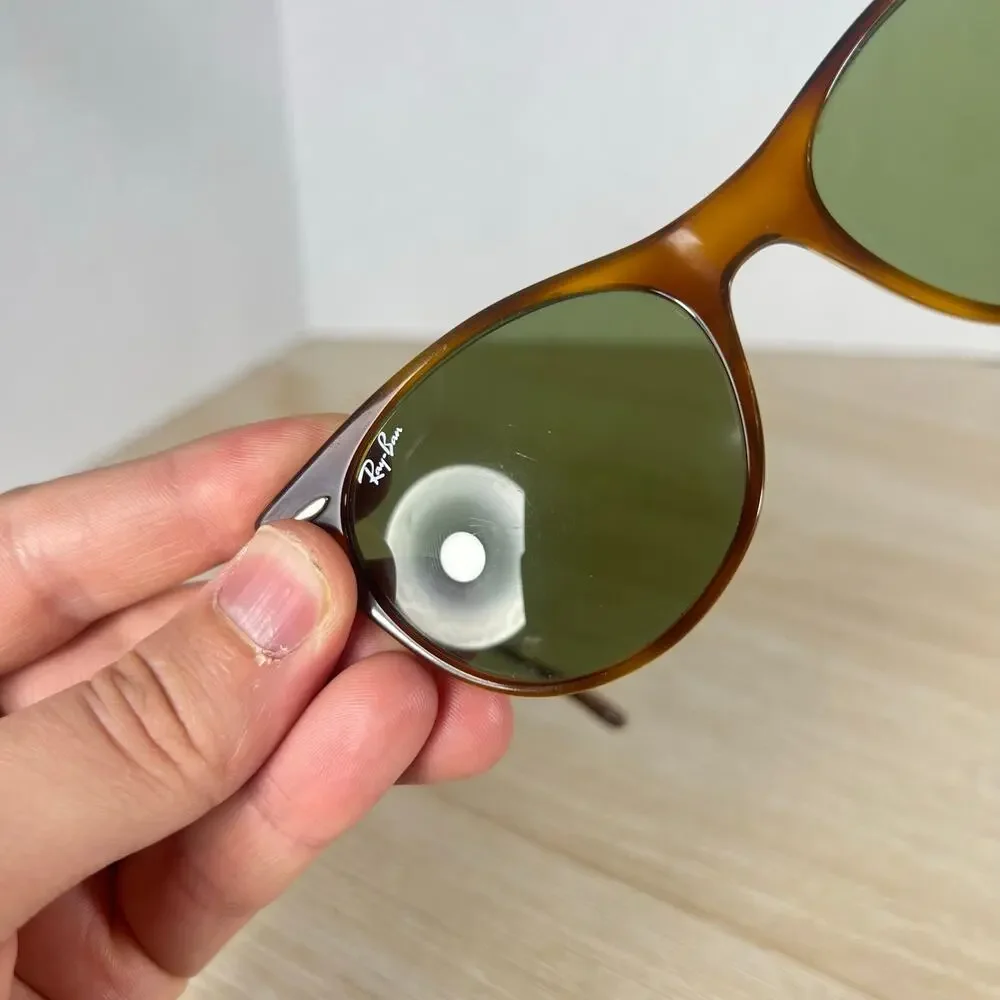 Ray-Ban RB2185 1293/1E Sunglasses Green Tint READ DESC Havana Brown 52-18-145